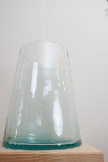 Glazen bloemen vaas van gerecycled glas